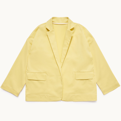 Пиджак со спущенным рукавом желтый 